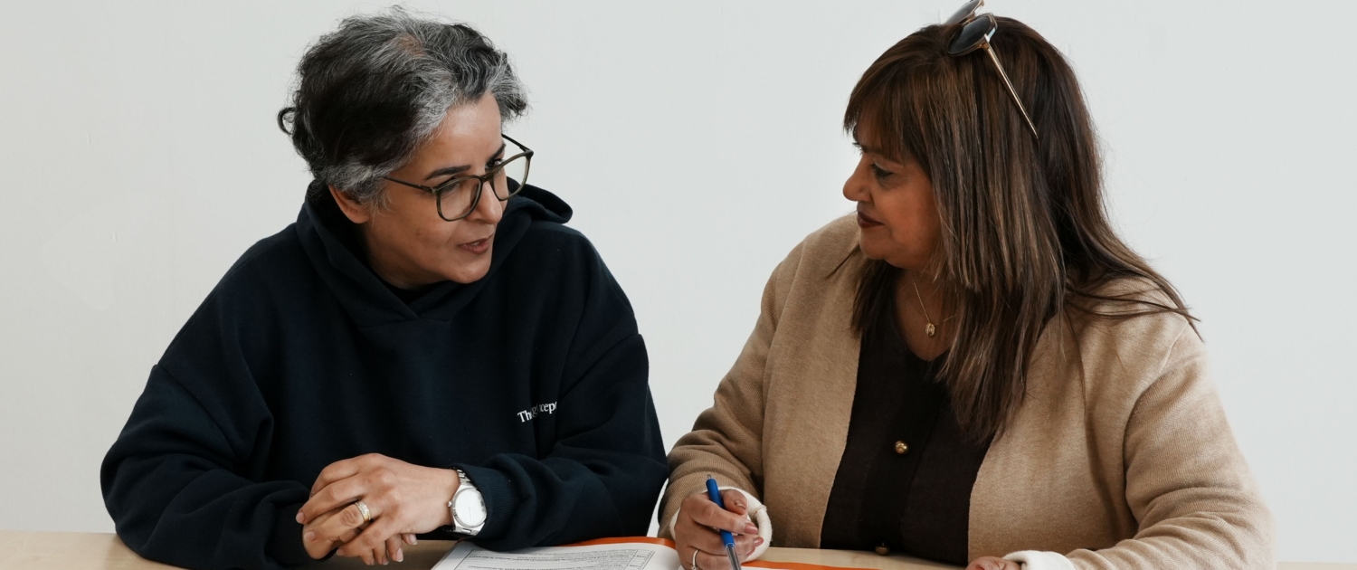 Zahra en Anne kleiner